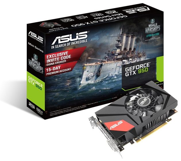 Asus анонсировала видеокарту GeForce GTX 950