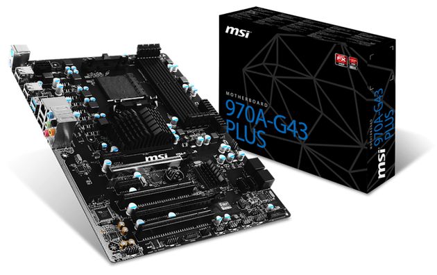 MSI анонсировала материнскую плату 970A-G43 Plus для AMD FX