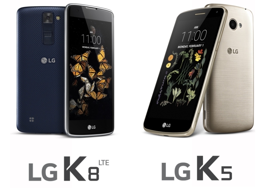 В марте в продажу поступят смартфоны LG K5 и K8